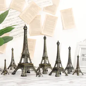 प्रसिद्ध फ्रांसीसी नॉर्डिक पेरिस शादी के तोहफे रचनात्मक सजावट मॉडल धातु लोहा एफिल टॉवर