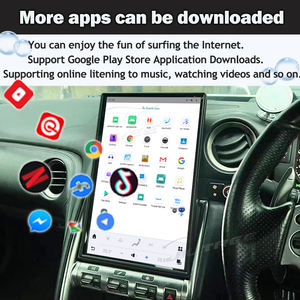 14.4 Inch Vertical Style LHD RHD Screen for Nissan GTR 2008-2017 Car Multimedia Player Radio <b>Android</b> Head Unit - Product Image 5