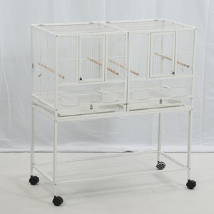 Cage d'élevage multi-niveaux grande capacité pour pigeons, perroquets et oiseaux – Cage à oiseaux empilable pour canaris, modulable et mobile - Product Image 2