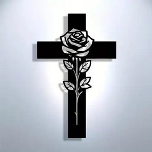 Arte de la pared Decoración de pared de Cruz de Metal de estilo antiguo para iglesia, hogar, sala de estar o dormitorio, exhibición religiosa rústica de proveedor indio - Product Image 5