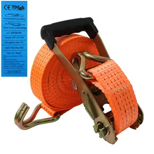 Hot selling in factories 50MM 3000KG Cargo Lashing Straps Ratchet Tie Down For Sale