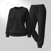 Ensemble de jogging d'automne pour femmes, ensemble 2 pièces, pantalon de sport en molleton pour femmes