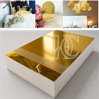 Plaque en acrylique miroir coulé de 3 mm d'épaisseur (1/8 pouce), plaque en plastique, feuille de polycarbonate pour projets de bricolage et artisanat, 12''x12'', 12''x16''