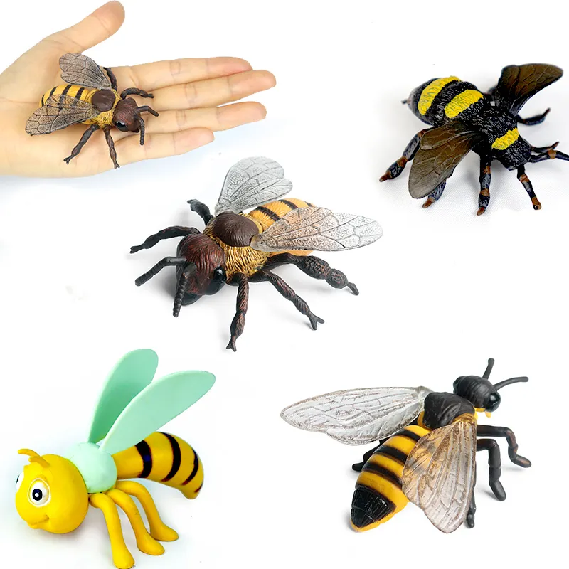 Spot Waren Insekten welt Plastiks imulation Nettes Bienen spielzeug Dekoration Hornisse Vespa Insekten spielzeug modell Kinderspiel zeug Realistisches Insekt