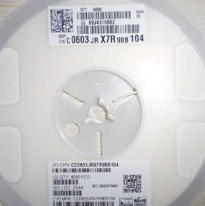 Condensateur céramique CC0603JRNPO9BN101 100 <span class=keywords><strong>pF</strong></span> ±5% 50V C0G, NP0 0603 - Product Image 2