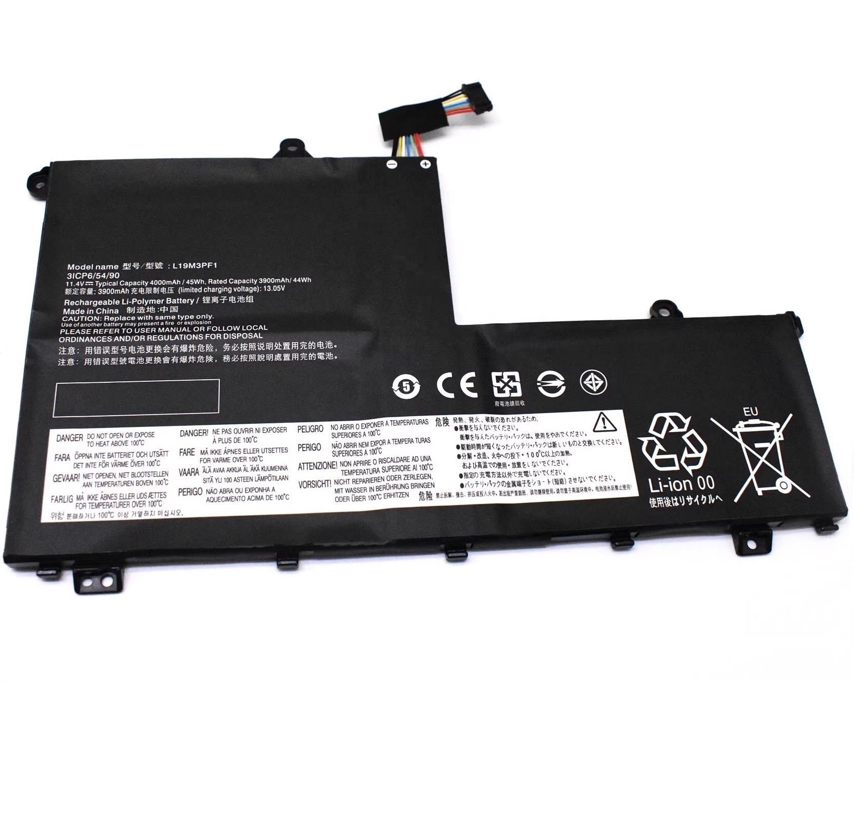 Batterie Pour Lenovo ThinkBook 14/15 2020 G1 - Référence L19M3PF1 Etc. - 11,4V 45Wh - Compatible Avec Plusieurs Modèles - 3