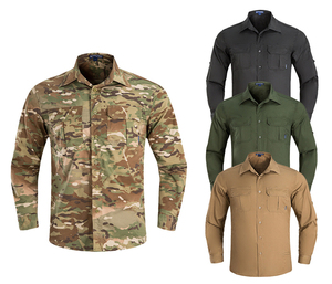 Đào Tạo Đi Bộ Đường Dài Thể Thao Làm Việc Người Đàn Ông Ngụy Trang Dài Tay Áo Áo <span class=keywords><strong>S</strong></span>ơ Mi Mùa Hè Không Thấm Nước Màu Xanh Lá Cây Người Đàn Ông Chiến Thuật Áo <span class=keywords><strong>S</strong></span>ơ Mi - Product Image 6