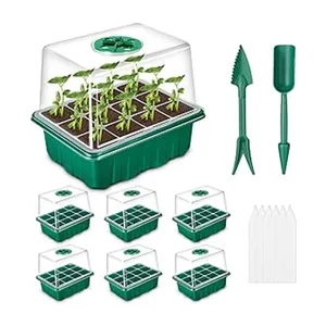 Высококачественные лотки для семян-PK6 Детские лотки и крышки регулируемые вентиляционные отверстия для помещений лоток для растений