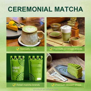 SINODOCK Matcha biologique de qualité cérémonielle, arôme doux et délicat, poudre pure, sachet d'échantillon, certifié Halal pour la cérémonie, Matcha de qualité supérieure - Product Image 5