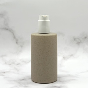 Bouteille pompe de lotion en plastique dégradable naturelle pot de <span class=keywords><strong>paille</strong></span> de blé pour l'emballage de sérum et de shampooing de soins de la peau pour les cosmétiques - Product Image 5