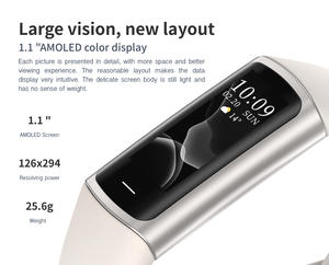 Pulsera inteligente C68 transfronteriza AMOLED nueva explosión mide la temperatura corporal presión arterial Frecuencia Cardíaca Ejercicio <span class=keywords><strong>de</strong></span> <span class=keywords><strong>oxígeno</strong></span> en sangre - Product Image 2