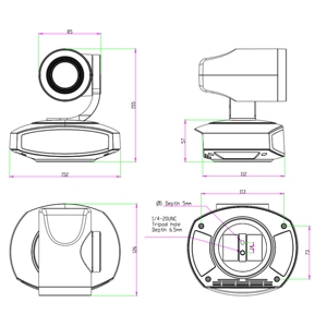 FEELWORLD NDI10X NDI|HX PTZ <strong>Camera</strong>, 4K 10x Optical Zoom, AI Human Tracking, Perfect for Video Conference &amp; Broadcasting - Product Image 6
