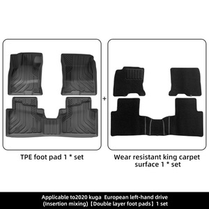 Tapis de sol et doublure de coffre en TPE écologiques, sur mesure, pour modèle hybride LHD, pour <span class=keywords><strong>Ford</strong></span> <span class=keywords><strong>Kuga</strong></span> <span class=keywords><strong>2020</strong></span>, version européenne - Product Image 6