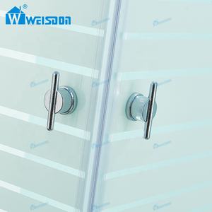 Weisdon سعر جيد مع إطار عبر الحبوب خفف من الزجاج مربع سبائك الألومنيوم غرفة الاستحمام - Product Image 6