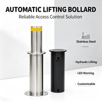 Borne de sécurité semi-automatique rétractable en acier inoxydable 304 de haute qualité CE, borne hydraulique escamotable pour la sécurité des allées et des parkings