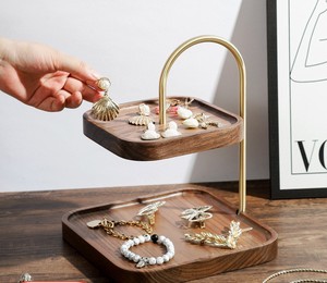 ถาดไม้สนขนาดเล็กผ่านการอบร้อนและรมควัน สำหรับตกแต่งบ้าน ห้องครัว ห้องนั่งเล่น ใช้เสิร์ฟและจัดเก็บ - Product Image 1