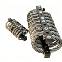 Isolateur de vibrations en câble métallique LIVA en aluminium et acier inoxydable, amortissement non linéaire, anti-corrosion, amortisseur de chocs, garantie 1 an