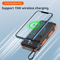 Chargeur de téléphone d'urgence miniature à usage unique, portable, en PVC, Li-Polymère 20000mAh, charge sans fil, charge rapide