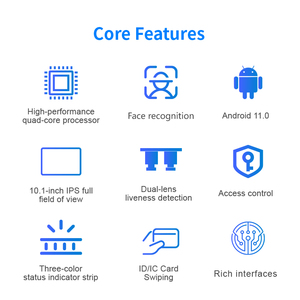 Et101a, máy tất cả trong một <span class=keywords><strong>Android</strong></span> có nhận dạng khuôn mặt, phòng họp tham dự, máy cửa tủ, máy báo cáo - Product Image 6