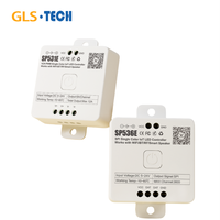 Contrôleur de gradation LED Wi-Fi double mode pleine fréquence SP53XE 5-24V avec télécommande RF 2.4G et décodeur DMX via application SP530E