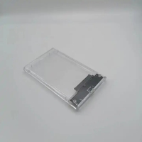 Estuche HDD para computadora portátil USB 3,1 transparente tipo C Carcasa móvil de estado sólido SSD de 2,5 pulgadas con adaptador SATA y caja