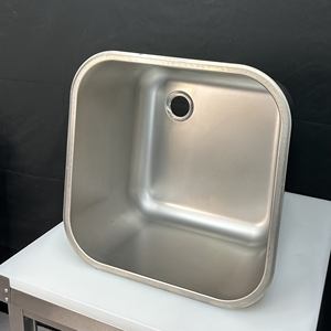 VICTORY KITCHEN Évier de cuisine carré fait à la main en acier inoxydable de haute qualité pour fournitures d'hôtel et de restaurant - Product Image 1