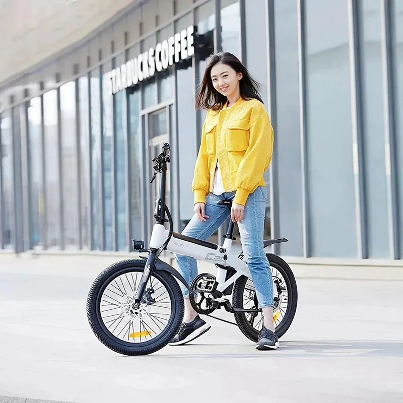 HIMO C20 Electric Bicycle 250W DC Motor Ebike 25km/h 80KM Mileage Outdoor Urban E Bike 20 Inch Tire For Xiaomi