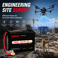 Promo Panas Baterai Drone Viwipow 3C 120000mAh 12S 20ah 44.4V untuk Drone Pemetaan VTOL Semi Solid State