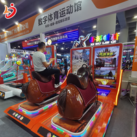 Machine de jeu d'arcade d'équitation de simulation de tir à pièces à deux joueurs