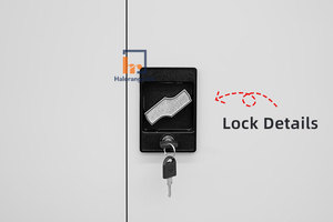 Armoire de bureau en acier à 2 portes de hauteur personnalisée avec un design moderne, rangement modulaire durable pour atelier, bureau à domicile et école - Product Image 5