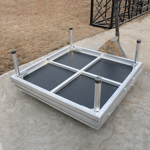 Khung sân khấu hợp kim nhôm nhẹ di động có thể gập lại thiết lập hiệu suất đám cưới di động có thể điều chỉnh chiều cao giai đoạn chèn chân - Product Image 3