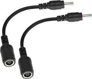 Kabel adaptor DC 7.4x5.0mm Female ke 4.5x3.0mm Male, kabel daya Transfer isi ulang cepat untuk Laptop