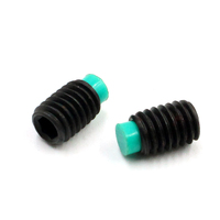 Vis de réglage hexagonales à embout plastique ou nylon, en acier inoxydable, finition oxyde noir ou vert, tailles personnalisées 6-32, 8-32, 10-24, 10-32, 1/4-20, 5/16-18