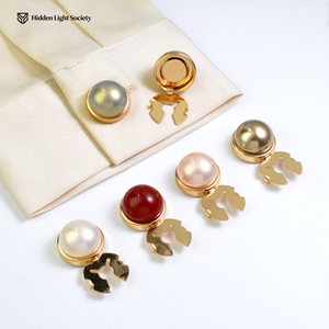 Nouveauté 2026 Boutons de manchette et boutons de chemise pour hommes, en cuivre, pour costumes, accessoires vestimentaires, artisanat métallique - Product Image 4