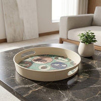 Assiette de service en fibre de bambou écologique, nouveau design 2026, prix d'usine en gros, couleur personnalisée, économique