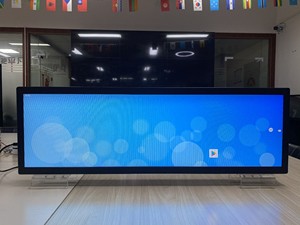 Veto Double-sided Ultra Wide Bar Type 37 Inch <b>Wall</b> Mounted Advertising <b>Display</b> Dual Screen Stretch Lcd Stretched Lcd Stretched - Product Image 4