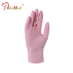 PideMed 6Mil Nitrile Disposable Gloves <b>Textured</b> Fingertips <b>Powder</b>-Free Silicone-Free Waterproof General Purpose Gathered Cuff - Product Image 4