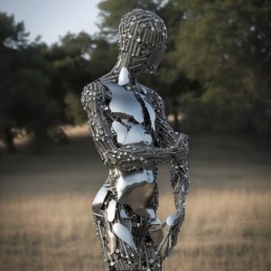 Настенная абстрактная картина из полированной нержавеющей стали с изображением человеческого тела, дизайн «Любовь», бренд Pegasus, высокое качество - Product Image 2