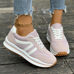 <span class=keywords><strong>Scarpe</strong></span> da passeggio nuove con lacci, sneakers popolari con plateau e suola spessa, <span class=keywords><strong>scarpe</strong></span> sportive casual da <span class=keywords><strong>donna</strong></span> con suola morbida - Product Image 6