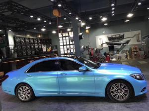 ฟิล์มหุ้มรถยนต์สีน้ำเงินมุกประกายเพชร ขนาด 1.52*17 เมตร เงาสูง - Product Image 3
