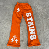 Pantalon de survêtement personnalisé avec poches haute qualité en coton éponge français polaire brodé Patch Essentials Bootcut pantalon de survêtement évasé pour femmes