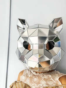<span class=keywords><strong>Miroir</strong></span> argenté 3d masque Cosplay <span class=keywords><strong>l</strong></span>éopard tigre dragon chat casque Rave <span class=keywords><strong>Animal</strong></span> coiffure Festival <span class=keywords><strong>de</strong></span> musique DJ masque Club accessoires <span class=keywords><strong>de</strong></span> danse - Product Image 2