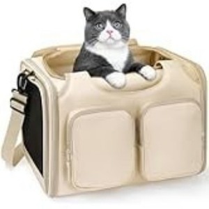 Lightweight Crossbody Pet Carrier - Breathable Handheld Bag for Small & Medium Dogs - Product Image 1