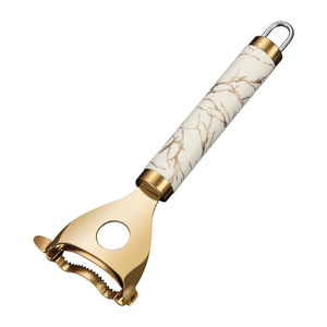 Pelador de maíz de platino, mango grueso de acero inoxidable, herramienta de cocina para procesamiento de vegetales fácil de operar - Product Image 1