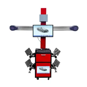 Мобильный 3D четырехколесный Выравнивающий станок для автомобиля 4-колесный выравниватель оборудования с автоматическим подъемом и инструментальным шкафом и CE
