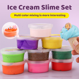 Ensemble de slime au beurre Zhorya 10 couleurs, kit de slime DIY avec breloques et accessoires, jouet anti-stress doux et non collant pour enfants - Product Image 2