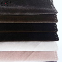 Tissu en velours 100% coton, tissé, à poils coupés, multicolores, poids 460 g/m², très vendu, pour rideaux