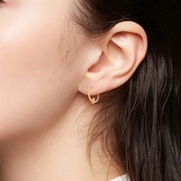 Anneau de septum en titane G23 ASTM F136 avec zircon marquise, boucles d'oreilles incurvées à pointe, clous d'oreilles tendance, bijoux de piercing corporel