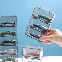 Boîte acrylique de vitrine de vitrine de protecteur en plastique transparent pour des voitures modèles