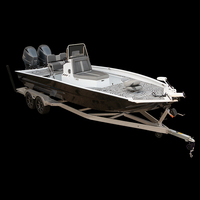 Bateau de pêche en aluminium Ecocampor 20 pieds 6 personnes Bateau rapide à vendre